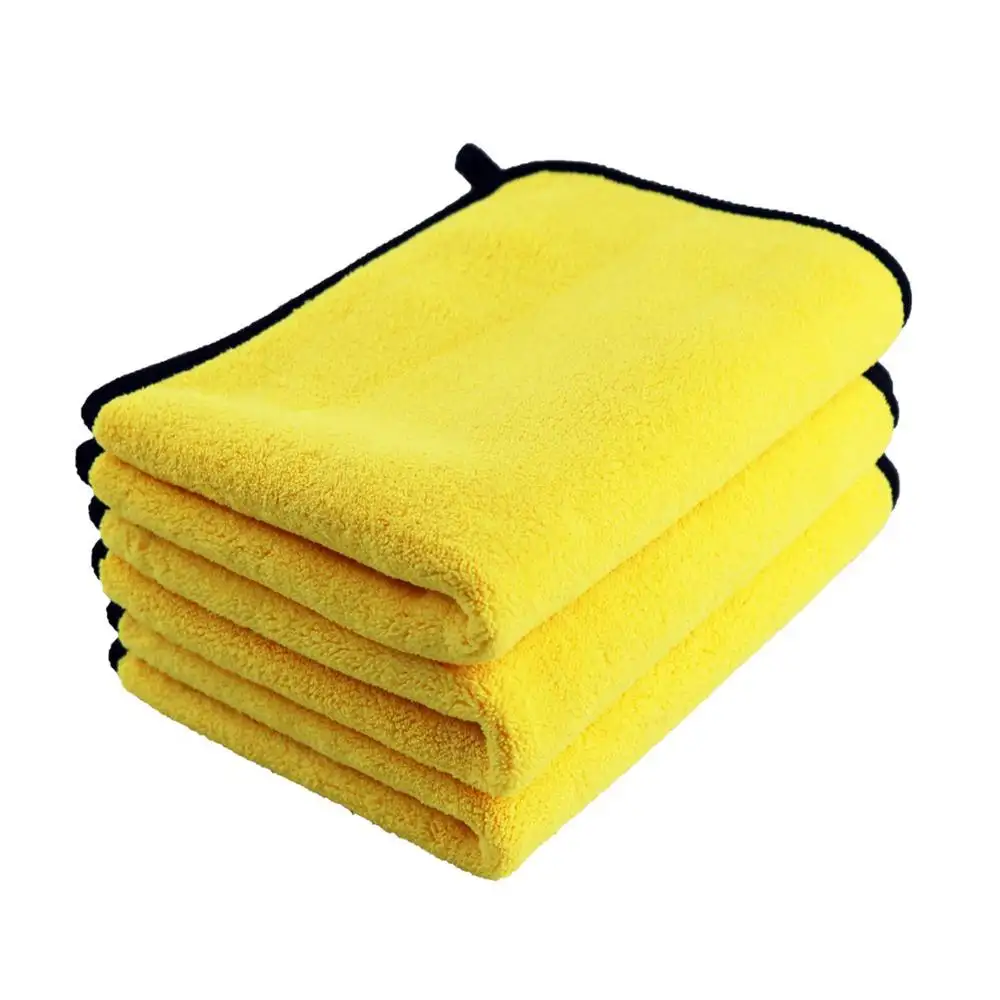High Quality 600 gsm Customized Water Absorb-Able Microfiber Wash Car Cleaning Cloth Terry Towel