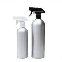 Flacon pulvérisateur rechargeable en métal de 100 ml avec gâchette en aluminium pour parfum, soins de la peau, lotion et logo personnalisé