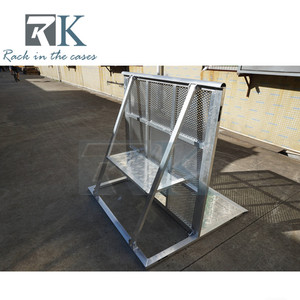 Barrera de Control de Multitudes de Aluminio, Barrera Portátil para Control de Multitudes, Valla para Eventos, Barrera para Conciertos, Precio de Fábrica - Product Image 5