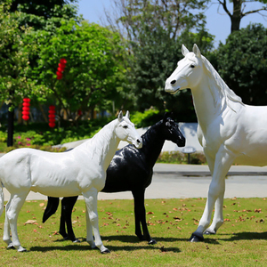 Tùy chỉnh ngựa tượng động vật điêu khắc động vật tượng ngoài trời thực tế Thiết kế trung tâm mua sắm hiển thị tác phẩm điêu khắc - Product Image 5