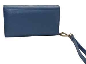 Oem-cartera larga de piel auténtica con cremallera para mujer, monedero Rfid, billetera de cuero para teléfono - Product Image 5