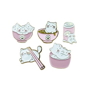 Broche de cocina de dibujos animados, pequeño emblema creativo, accesorio decorativo para mochila de niña, joyería con técnica de goteo de aceite - Product Image 5