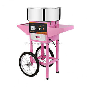Máquina Comercial Automática de Algodón de Azúcar de Acero Inoxidable al por Mayor, Máquina Eléctrica para Hacer Productos de Granos - Product Image 1
