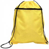 Sac à dos à cordon personnalisé avec logo promotionnel, unisexe, en polyester imperméable, avec bandoulière, pour la gym, les sports, la remise en forme et les activités de plein air