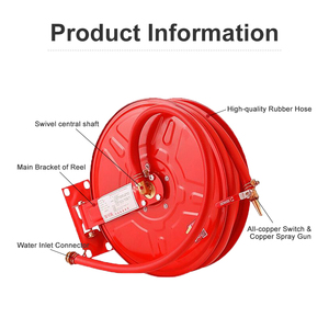 Enrouleur de tuyau d'incendie, système d'extinction d'incendie, matériau PVC vierge pour les incendies de classe A et B - Product Image 4