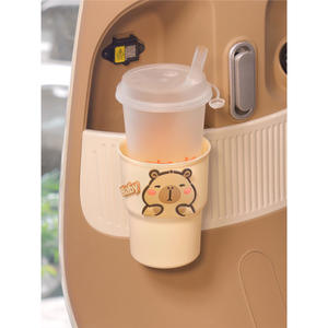 Porte-gobelet pliable sans marque pour vélo, impression en silicone, support de rangement léger pour boissons, taille standard - Product Image 4