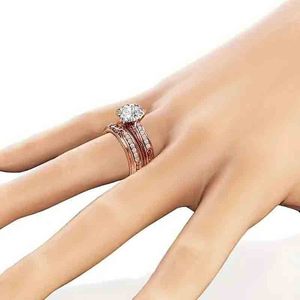 Anello di Fidanzamento T0649 in Oro Rosa con Diamanti Laterali, Taglio Brillante Rotondo, Diamante Coltivato in Laboratorio, Gioiello Classico da Donna - Product Image 5