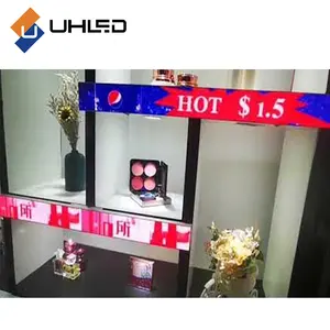 Retail Smart Digital Signage LED Shelf Display Screen Full Color Shelf Screen For Supermarket Shelf LED Display Screen