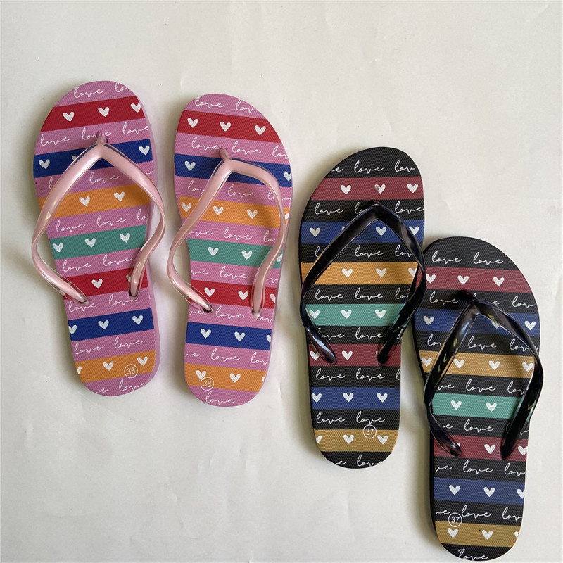 Cheap Wholesale Slippers Women Non-slip PE Filp Flips for Men Printing Flip-flops