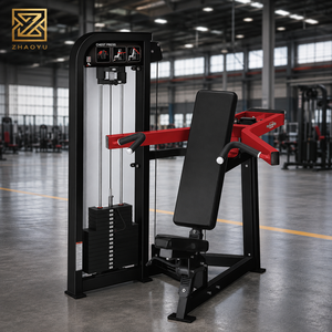 Máquina de Press de Hombros Sentado con Selector de Peso ZY Comercial, Prensa Superior Profesional para Entrenamiento de Fuerza en Gimnasio - Product Image 1