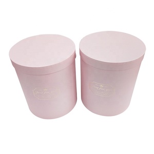 Caja Redonda de Papel para Flores, Embalaje de Cilindro <span class=keywords><strong>Grande</strong></span> para Regalo, de Cartón con Lámina Dorada Personalizada, Precio Bajo de Fábrica al por Mayor - Product Image 2