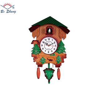 Retro Holz dekorative Quarz werk Kuckucksuhren mit Vögeln Wanduhr - Product Image 3