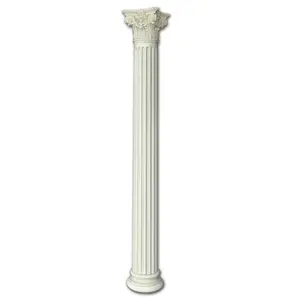 Banruo White Plastic PU Material Luxurious Pillar Design Roman Column for Wedding Decoration