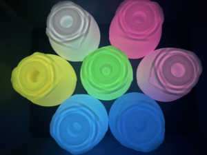 SacKnove baru warna bercahaya mengisap bunga mainan seks puting Sucker klitoris Stimulator menyala dalam gelap mawar <span class=keywords><strong>Vibrator</strong></span> untuk wanita - Product Image 6