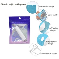 Bolsas de Plástico con Cierre Hermético, Reutilizables, Portátiles, con Ventana, para Almacenamiento de Cables USB