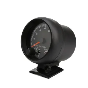 Tachymètre noir de 3 3/4 pouces, jauge de 0 à 8000 tr/min avec LED bleu clair, compteur de voiture de course en nouvel état - Product Image 1