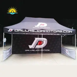 Tenda pameran aluminium pop up kustom luar ruangan dari pemasok Tiongkok 3m x 3m lipat Awning tenda pameran dagang