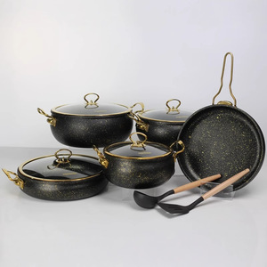 Juego de Utensilios de Cocina de Granito y Aluminio de 11 Piezas, Antiadherente, de Fábrica China, <span class=keywords><strong>para</strong></span> Bodas y Fiestas - Product Image 2