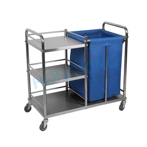 Red Star Hospital Trolley 90x42x86cm 3 Layers Stainless Steel Medical Cart For Hospital And Hotel Use - Product Image 4