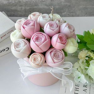 <span class=keywords><strong>Stampo</strong></span> in Silicone 3D Fai da Te a Forma di Rosa per la Realizzazione di <span class=keywords><strong>Candele</strong></span> - San Valentino 2025 - Product Image 4