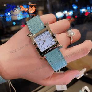 Reloj de Cuarzo de Lujo para Mujer, Marca H, Correa de Cuero Italiano, Caja de Acero Inoxidable 316L, Movimiento Ronda, Elegante y Ejecutivo - Product Image 6