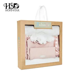 럭셔리 화이트 블루 아기 선물 골 판지 종이 상자 좋은 품질 아기 선물 상자 세트 신생아 선물 포장