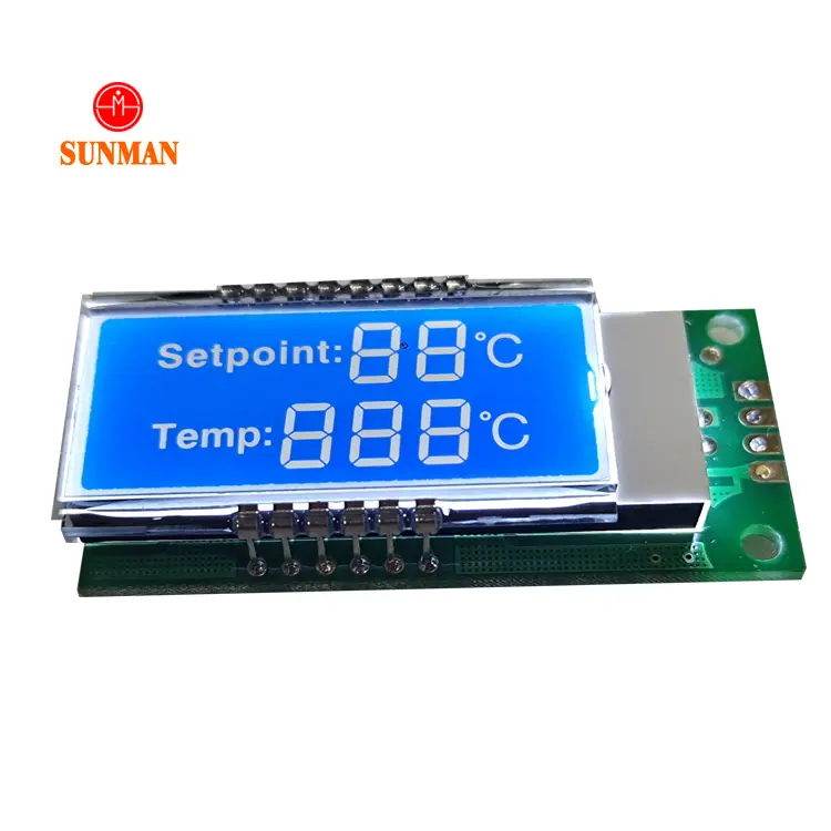 Lcd manufacturer 7segment 3 4 5 6 7 digit custom made 7 seven digital segment stn machine lcm lcd screen display for equipment