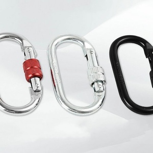 Verrou principal de type D chromé, rapide, pour l'escalade et l'alpinisme en extérieur, en aluminium aéronautique, protection contre les chutes - Product Image 2