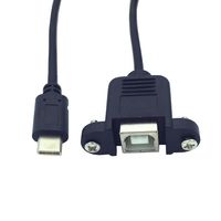 Estándar 0,5 M USB Micro 5Pin a BF Impresora Cable de extensión USB 2,0 Conector PVC Datos USB B Cable