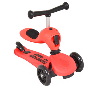 Patinete para Niños 3 en 1, Triciclo para Edades de 3 Años en Adelante, Ligero, Sin Motor, Modelo Pequeño, Verde Bosque, Rojo, Azul Flor de Ciruelo - Product Image 2