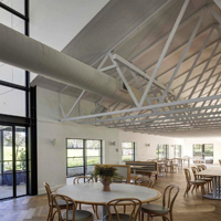 Estructura de Acero Prefabricada Ligera para Cafetería, Bar, Centro Comercial, Centro de Arte, Galería, Museo, Supermercado, Soldadura