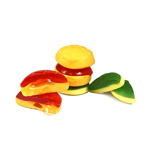 Hamburguesa <span class=keywords><strong>de</strong></span> goma envuelta individualmente, Mini hamburguesa Halal sin pegamento, dulces <span class=keywords><strong>de</strong></span> goma - Product Image 2