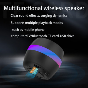 <span class=keywords><strong>J1</strong></span> được xây dựng trong loa siêu trầm Stereo âm thanh BT 5.3 TF Thẻ TWS mini Kim Loại xách tay không dây bluetooth loa với RGB đèn Led - Product Image 3