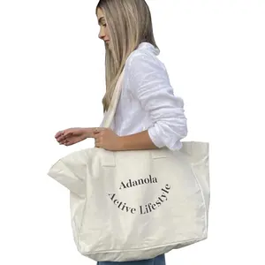 High Quality Eco Friendly Custom Oversized Lifestyle Heavy Canvas Tote Bag With Logo