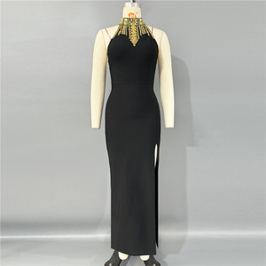 ชุดเดรสรัดรูปยาวเย็บปะลายดอกไม้เปิดไหล่ข้างเดียวหรูหราสำหรับผู้หญิงชุดเดรสปาร์ตี้คลับตอนเย็นสุดหรู - Product Image 1