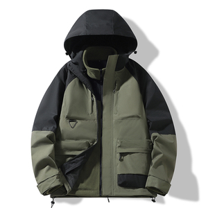 แจ็กเก็ต3-in-1คู่กันลมและกันน้ำเสื้อโค้ทซับในกำมะหยี่ยอดนิยมสำหรับฤดูหนาวโลโก้ตามต้องการ - Product Image 1