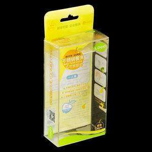 Boîte d'emballage transparente sur mesure en PP, PVC, PET, <span class=keywords><strong>vinyle</strong></span>, plastique ou acétate pour pinces de service de <span class=keywords><strong>buffet</strong></span> - Product Image 1