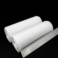 Bande auto-agrippante large en polyester et nylon, à coudre, noire et blanche, personnalisable, avec découpe sur mesure, sangle industrielle grande taille