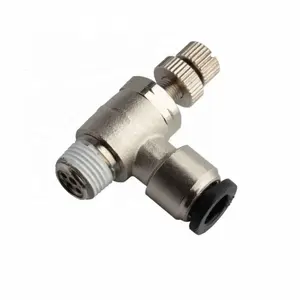 SS316 stainless steel flow control valve throttle valves for metric and inch size tube