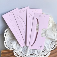 Tarjetas de Exhibición de Cartón Blanco con Logotipo Personalizado, Ecológicas, para Pinzas de Pelo, para Empaque de Accesorios de Cabello de Lujo