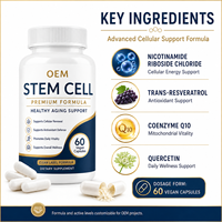 Complément de cellules souches OEM pour un vieillissement sain, soutien au renouvellement cellulaire, formule énergie et vitalité, capsule de bien-être nutritionnel quotidien