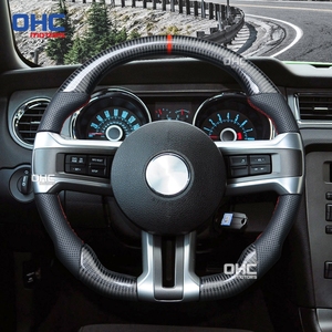 Volante de Fibra de Carbono Real en Stock en EE. UU. para <span class=keywords><strong>Ford</strong></span> <span class=keywords><strong>Mustang</strong></span> Ecoboost/<span class=keywords><strong>Gt</strong></span>/<span class=keywords><strong>Shelby</strong></span> Gt350/Gt350r 2010 2011 2012 <span class=keywords><strong>2013</strong></span> 2014 - Product Image 3