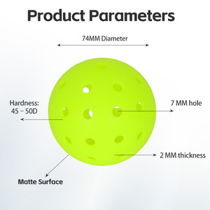 Custom Outdoor <strong>Pickleball</strong> <strong>Balls</strong> <strong>for</strong> Racing High Quality <strong>for</strong> Rotomolded USAPA Seamless Durable 40 Holes Frosted Surface - Product Image 2