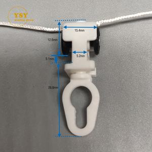 Glissières de rail de <span class=keywords><strong>rideau</strong></span> en plastique en forme de S, ondulées, avec ruban adhésif, accessoires pour usage domestique, vente en gros - Product Image 5