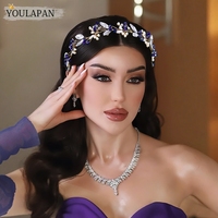 YouLaPan – serre-tête exquis en métal et strass pour femmes, fait à la main, style bohème, accessoires pour cheveux pour mariage, banquet, danse, fête, A338