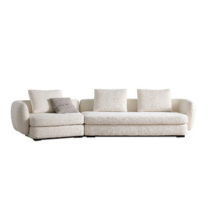 Wholesale Modern Luxury Boucle Corner <b>Sofa</b> L Shaped Sectional <b>Sofa</b> <b>for</b> Living Room Apartment Hotel Project - Product Image 5