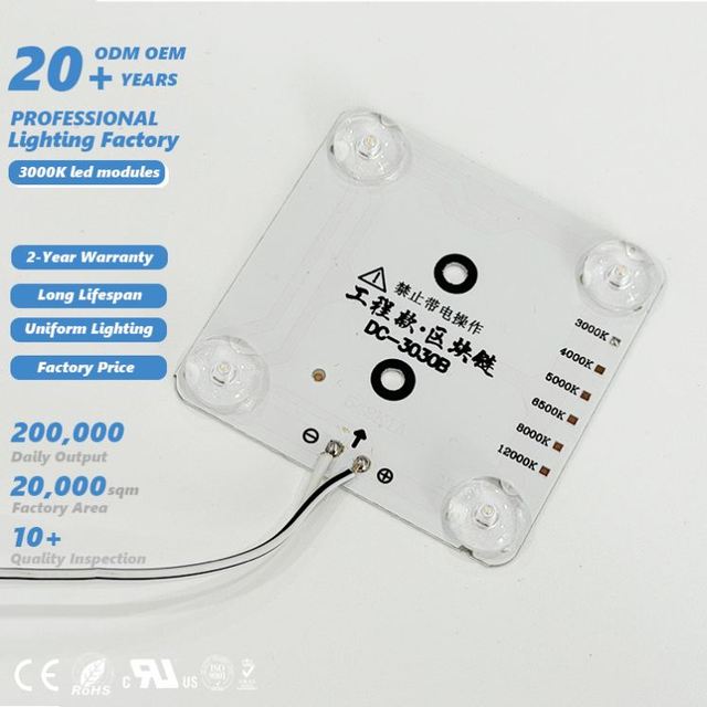 New Design Waterproof IP68 RGB Full Color Square LED Module DC24V 3.5W Smart Light Box Soft Ceiling Sign High CRI 95 5-Year