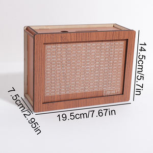 कस्टम हंगेरियन फोंट लकड़ी के पैसे की बचत बॉक्स नंबर मनी बचत बॉक्स नवीनता उपहार घर सजावट कबूतर बैंक - Product Image 2