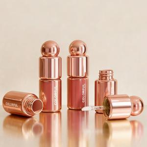 Tube Lipgloss Bentuk Bola Jinze Desain Lucu 2.1ml/3.5ml dengan Tongkat Tebal dan Ramping Kemasan Plastik <span class=keywords><strong>Lip</strong></span> Glaze - Product Image 1