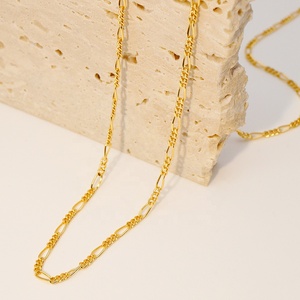 Collar de <span class=keywords><strong>Oro</strong></span> de 18K Au750 en Oferta, Cadena Figaro, Venta Directa de Fábrica - Product Image 1
